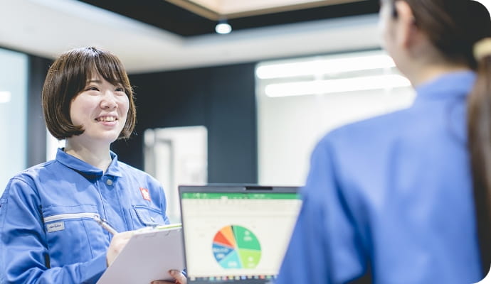 安定した品質の製品が納入できるようになった。