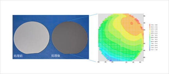 処理基板：ガラス